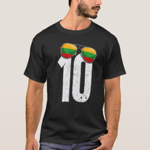 Camiseta Jugador de fútbol de Lituania número 10 Bandera li