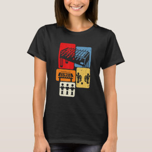 Camiseta Jugador de fútbol de mesa Foosball Retro Chicos Fu
