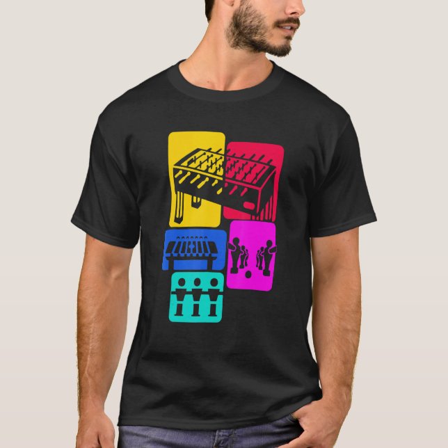 Camiseta Jugador de fútbol de mesa retro niños Foosba (Anverso)