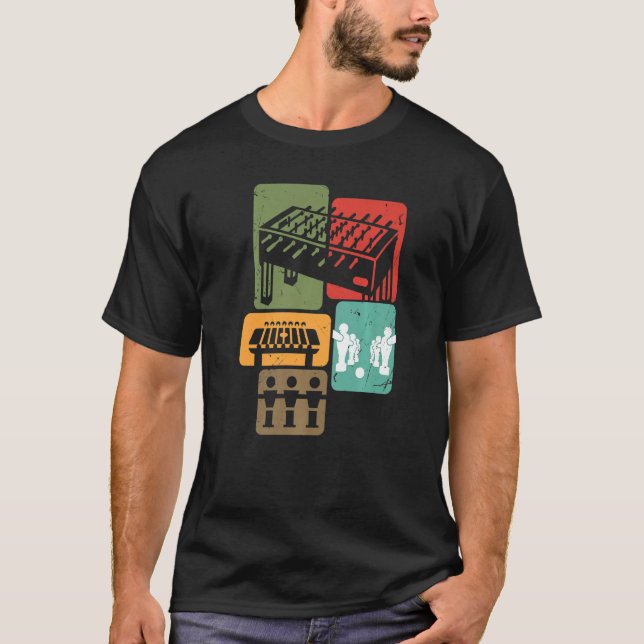 Camiseta Jugador de fútbol de mesa retro niños futbolín (Anverso)