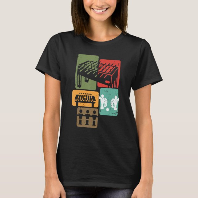 Camiseta Jugador de fútbol de mesa retro niños futbolín (Anverso)