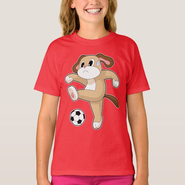 Camiseta Jugador de fútbol de perro (Anverso)