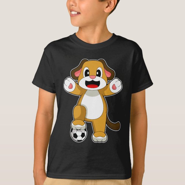 Camiseta Jugador de fútbol de perro (Anverso)
