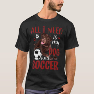 Camiseta Jugador de fútbol de perro recuperador de chocola