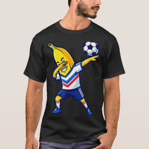 Camiseta Jugador de fútbol de plátano divertido haciendo da