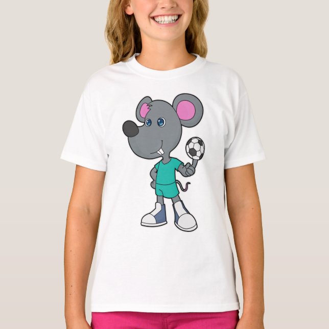 Camiseta Jugador de fútbol de ratón (Anverso)