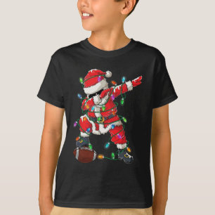 Camiseta Jugador De Fútbol De Santa Dabbing Con Navidades D