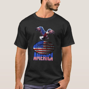 Camiseta Jugador De Fútbol Del Orgullo Americano Eagle 4 De
