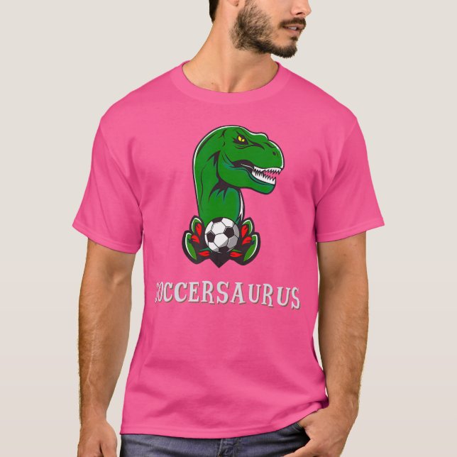 Camiseta Jugador de fútbol Dinosaur T-Rex Niño Dinosaurio (Anverso)