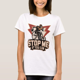 Camiseta Jugador de fútbol en silla de ruedas discapacitado