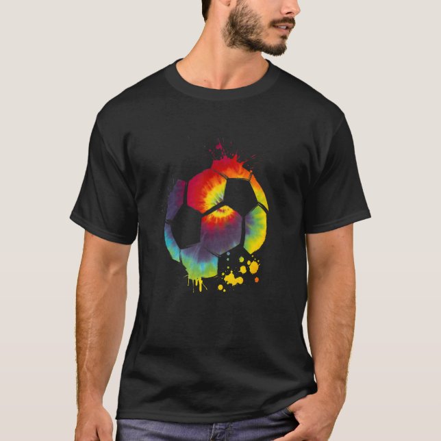 Camiseta Jugador de fútbol gráfico Tie Dye Soccer Jugadores (Anverso)