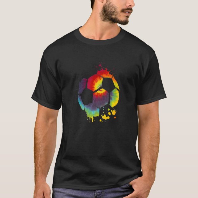 Camiseta Jugador de fútbol gráfico Tie Dye Soccer Jugadores (Anverso)