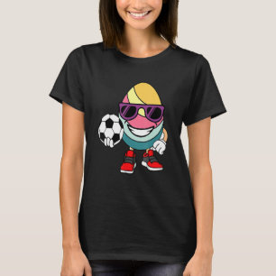 Camiseta Jugador de fútbol Huevo Pascua Día Gracioso Deport