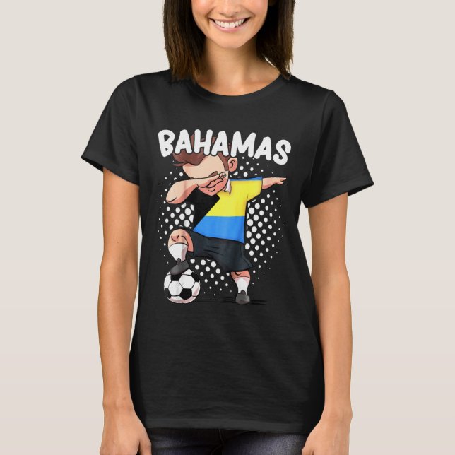 Camiseta Jugador De Fútbol Infantil Dabbing For Boys Bahama (Anverso)