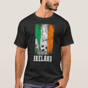 Camiseta Jugador de fútbol irlandés patriótico Bandera de I
