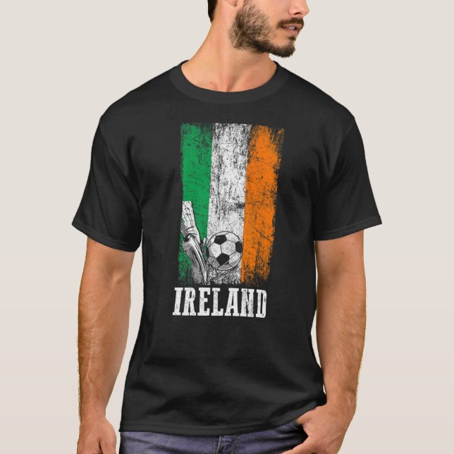 Camiseta Jugador de fútbol irlandés patriótico Bandera de I (Anverso)