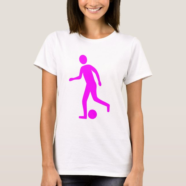 Camiseta Jugador de fútbol - Magenta (Anverso)