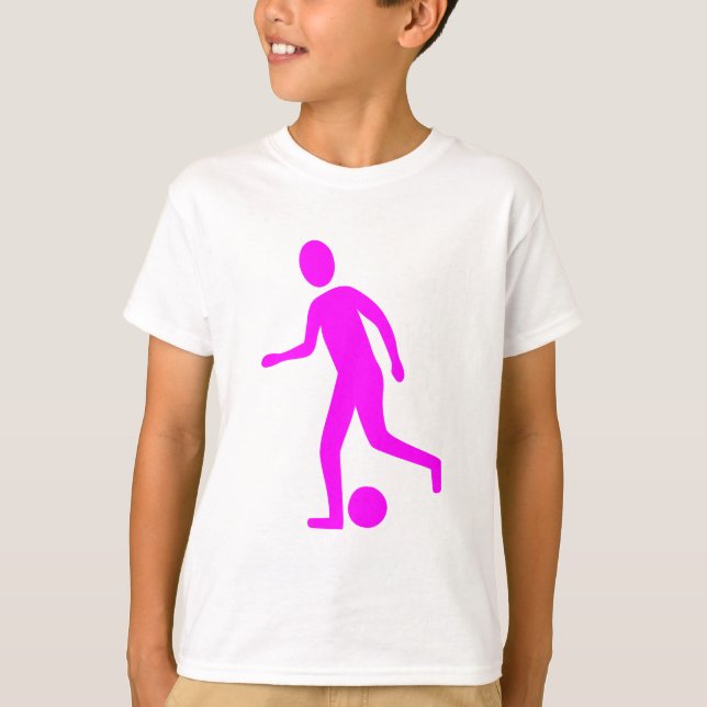 Camiseta Jugador de fútbol - Magenta (Anverso)