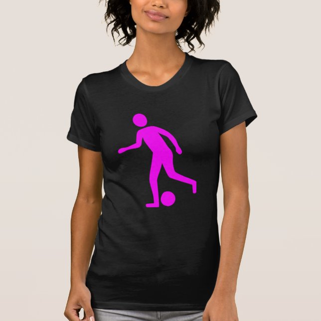 Camiseta Jugador de fútbol - Magenta (Anverso)
