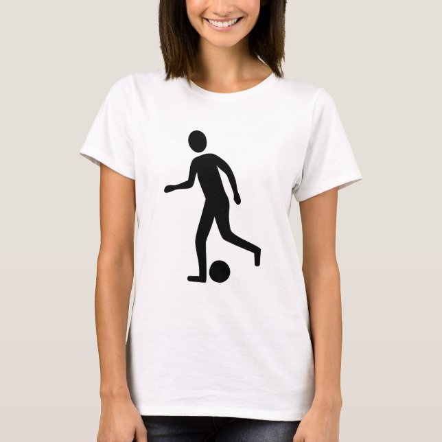 Camiseta Jugador de fútbol - Negro (Anverso)
