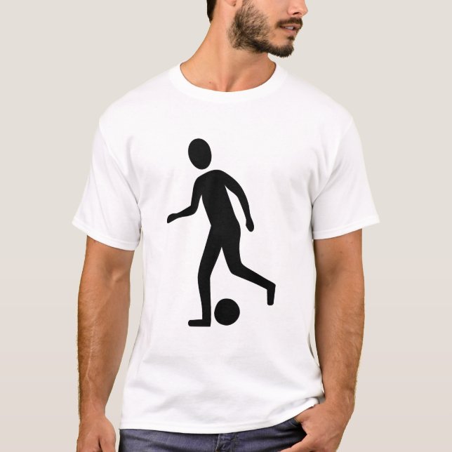 Camiseta Jugador de fútbol - Negro (Anverso)