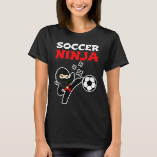 Camiseta Jugador de fútbol Ninja, amantes del fútbol mascul