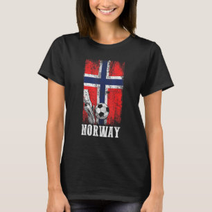 Camiseta Jugador de fútbol noruego patriótico Bandera de No
