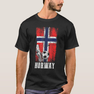 Camiseta Jugador de fútbol noruego patriótico Bandera de No