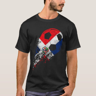 Camiseta Jugador de Fútbol Orgullo Bandera República Domini