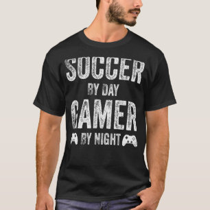 Camiseta Jugador de fútbol por día por noche, divertidos re