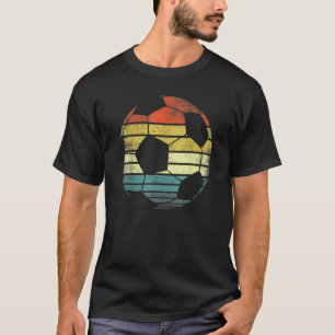Camiseta Jugador de fútbol presenta divertida bola retro vi
