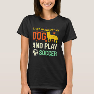 Camiseta Jugador de fútbol Red Cute Blue Heeler Cattle Dog