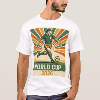 Camiseta Jugador de Fútbol Retro Vintage