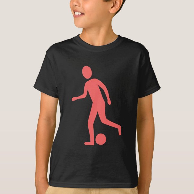 Camiseta Jugador de fútbol - Rosa tropical (Anverso)