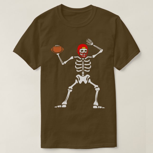 Camiseta Jugador de fútbol Skeleton Footaller Coach Day (Diseño del anverso)