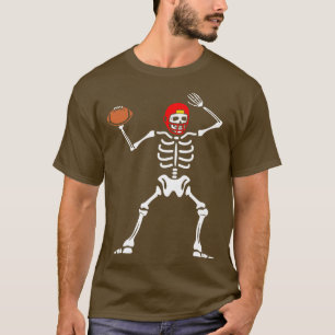 Camiseta Jugador de fútbol Skeleton Footaller Coach Day