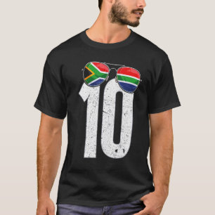 Camiseta Jugador de fútbol sudafricano número 10
