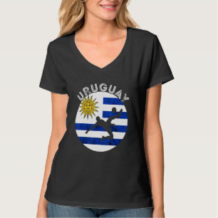 Camiseta Jugador de Fútbol Uruguayo Orgullo Uruguayo Bander