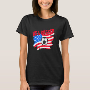 Camiseta Jugador De Fútbol Usa Chicas De Bandera Estadounid