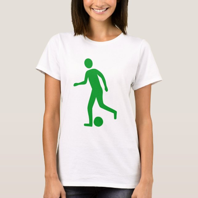 Camiseta Jugador de fútbol - Verde de hierba (Anverso)