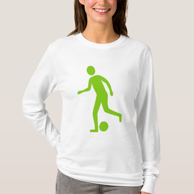 Camiseta Jugador de Fútbol - Verde Marciano (Anverso)
