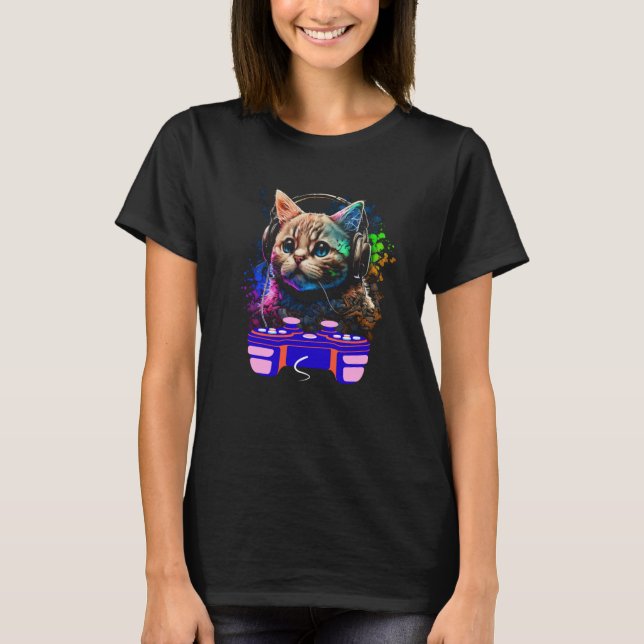 Camiseta Jugador de Gaming Munchkin Jugador de Video Animal (Anverso)