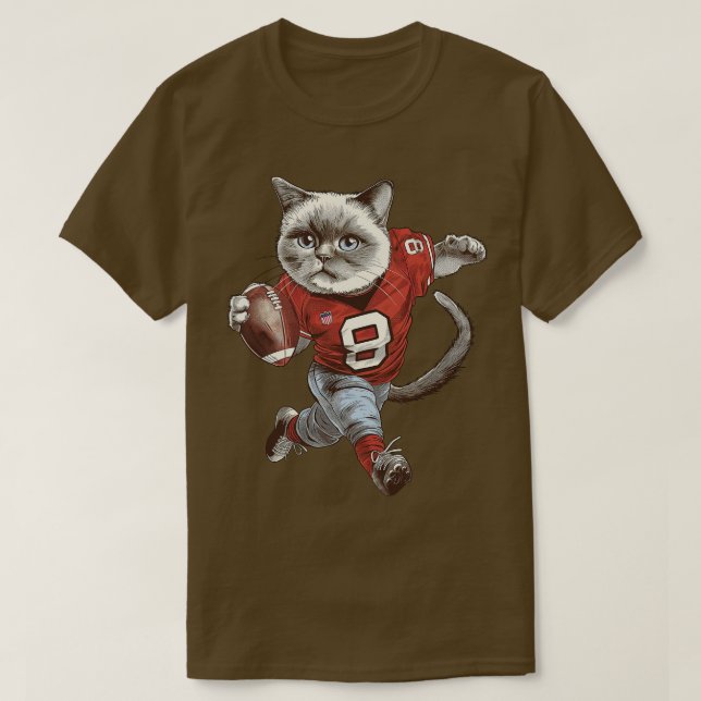 Camiseta Jugador de gato americano (Diseño del anverso)