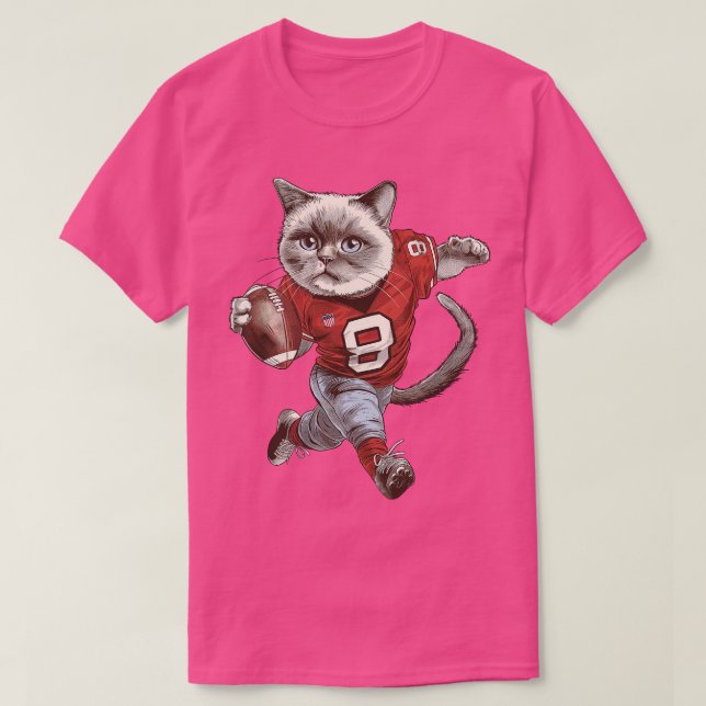Camiseta Jugador de gato americano (Diseño del anverso)