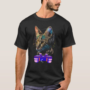 Camiseta Jugador de Gatos Savannah Gamer Hombre Videojuegos
