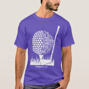 Camiseta Jugador de golf cristiano puedo hacer todas las co