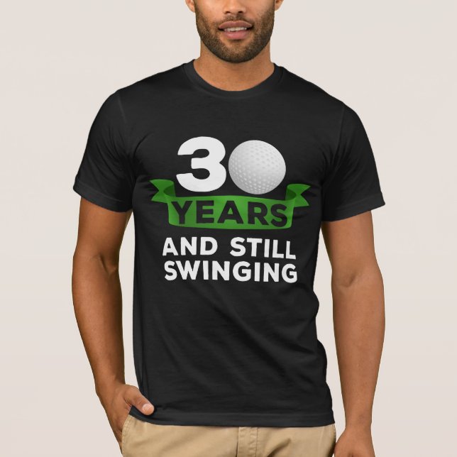 Camiseta Jugador de golf de 30 años de golfista (Anverso)