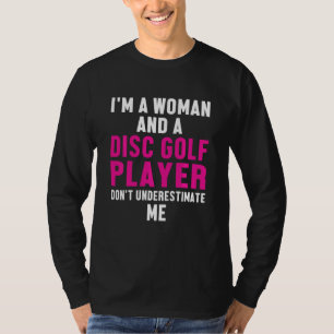 Camiseta Jugador de Golf de Disco Mujer Golfer Funny Golfer