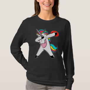Camiseta Jugador de golf de disco volador Dabbing Unicorn F