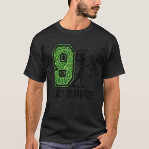 Camiseta Jugador de golf de nueve años de edad